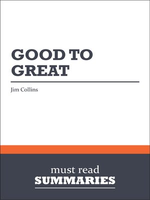 cover image of Good to Great - Jim Collins